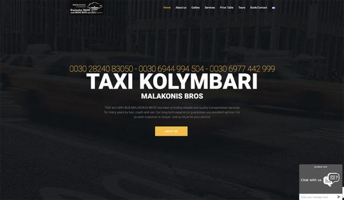 Web Design | Taxi Kolymbari – Malakonis Bros Web Design | Theofilos Kalogerakis