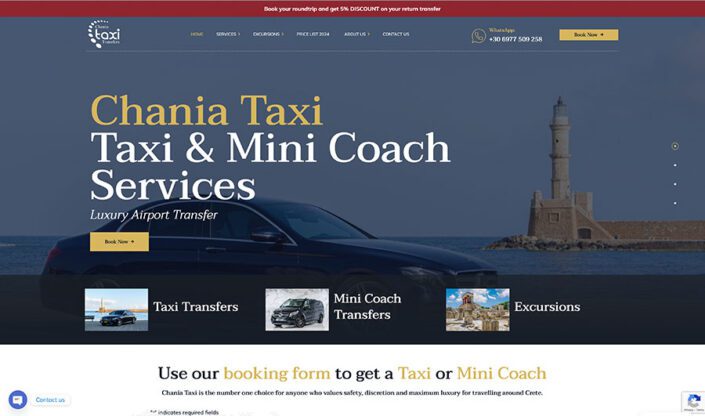 Chania Taxi | Web Design | Theofilos Kalogerakis Web Design | Theofilos Kalogerakis
