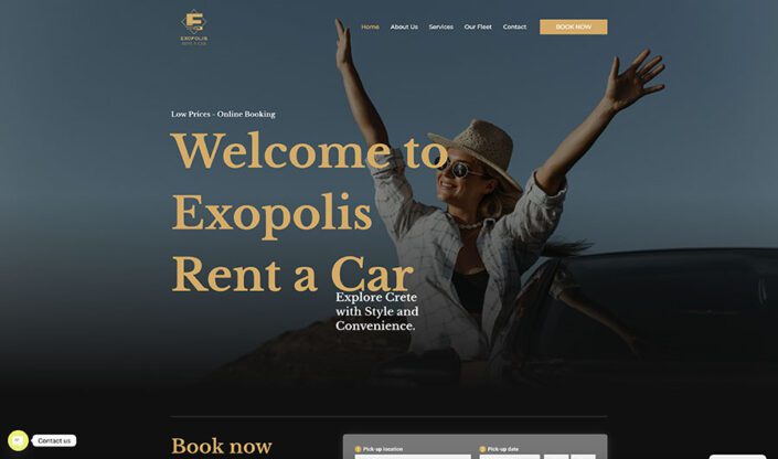 Exopolis Rent a Car | Web Design | Theofilos Kalogerakis Web Design | Theofilos Kalogerakis