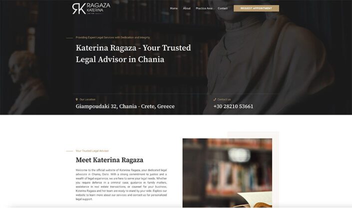 Ragaza Lawfirm | Web Design | Theofilos Kalogerakis Web Design | Theofilos Kalogerakis